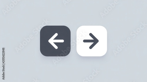 Free Download Left and right arrow navigation buttons isolated on white background - GFXLoad