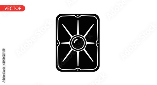 Tableau sur toile Roman Scutum Shield Silhouette - Ancient Military Equipment