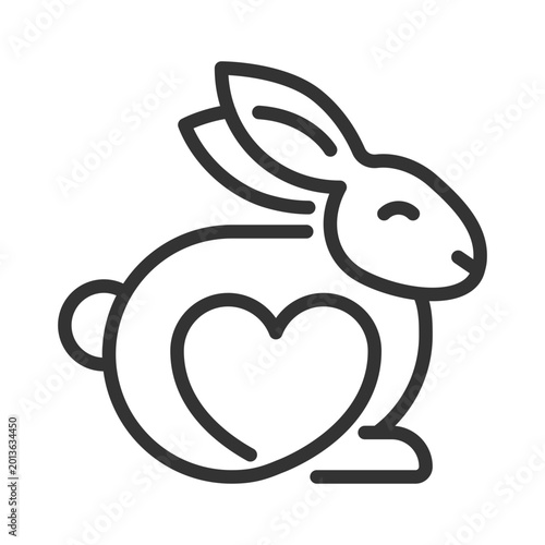 2D pixel perfect editable black cruelty free icon, isolated vector, thin line illustration representing allergen free.