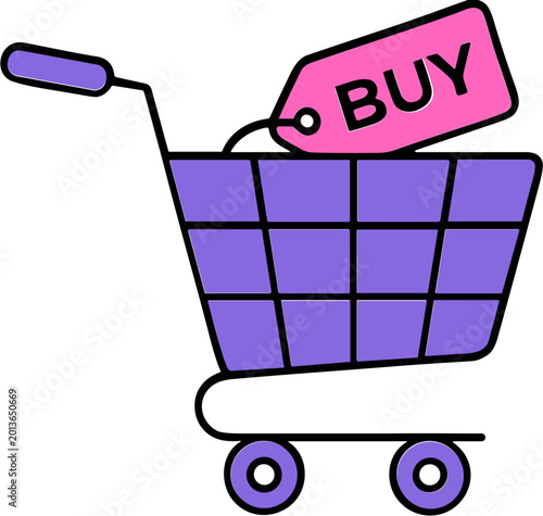 Digital marketing and business concept icon