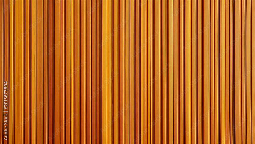 Obraz premium Vertical cedar wood strip wall texture background with background vertical interior material