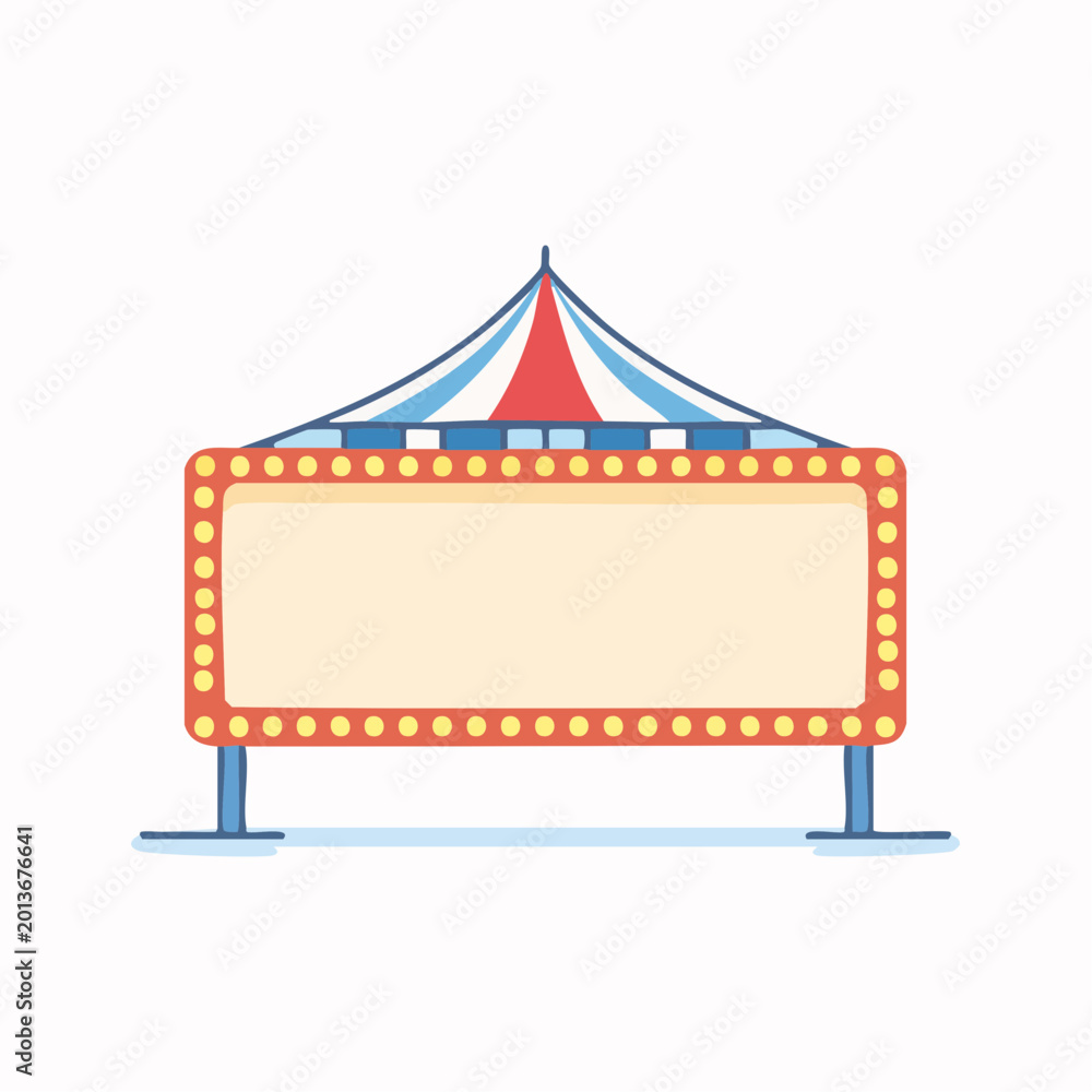 Obraz premium Circus Tent with Marquee Sign