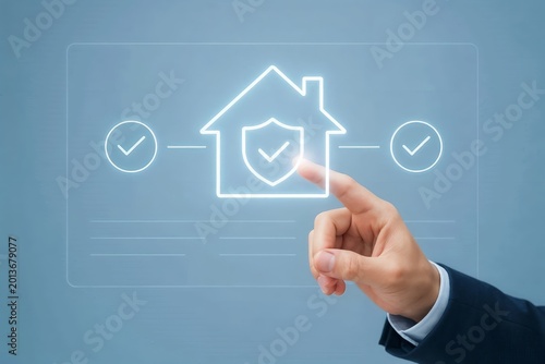 Smart Home Security Concept with Digital Protection Interface