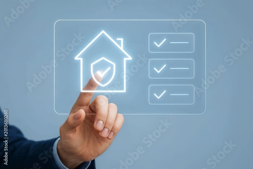 Smart Home Security Concept with Digital Protection Interface