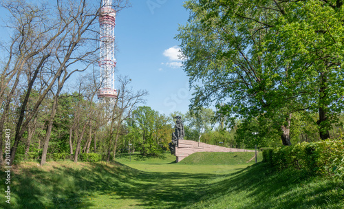 The Babyn Yar Memorial Park and Monument in Kyiv