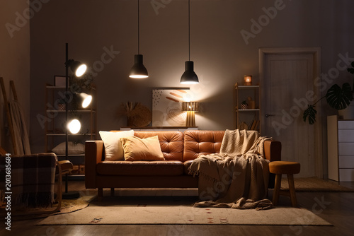 Interior of living room wit...