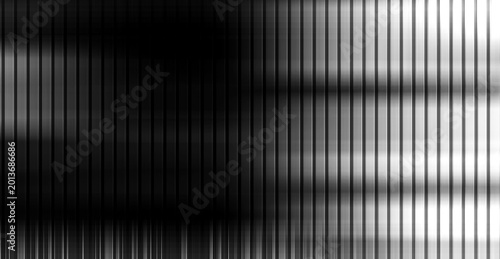 Cuadro en lienzo Corrugated Metal Sheet with color gradations between bright white, metallic gray
