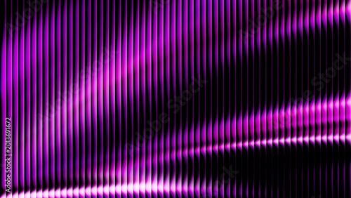 Fotografie Abstract vertical light streaks in vivid purple and deep black creating a dynami