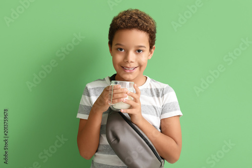 Little African-American boy...
