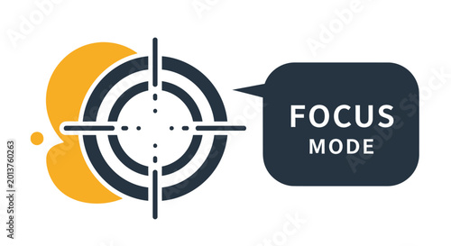 Focus Mode Target Icon Design.