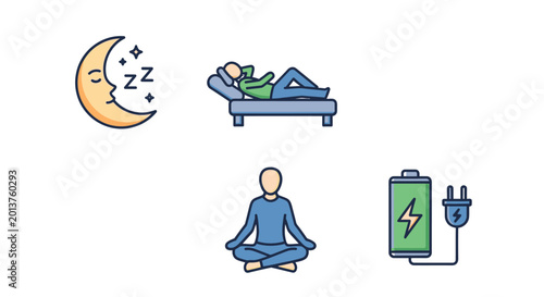 Person meditating in lotus position.