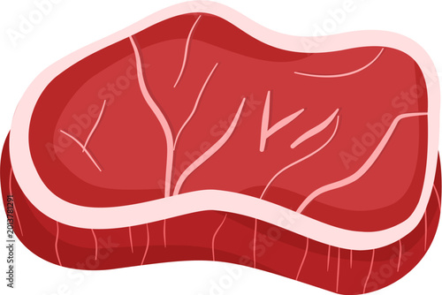Illsutration of raw meat