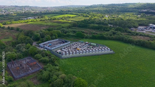 Gas Peaking Plant with BESS Being Constructed nearby. Energy on Demand.