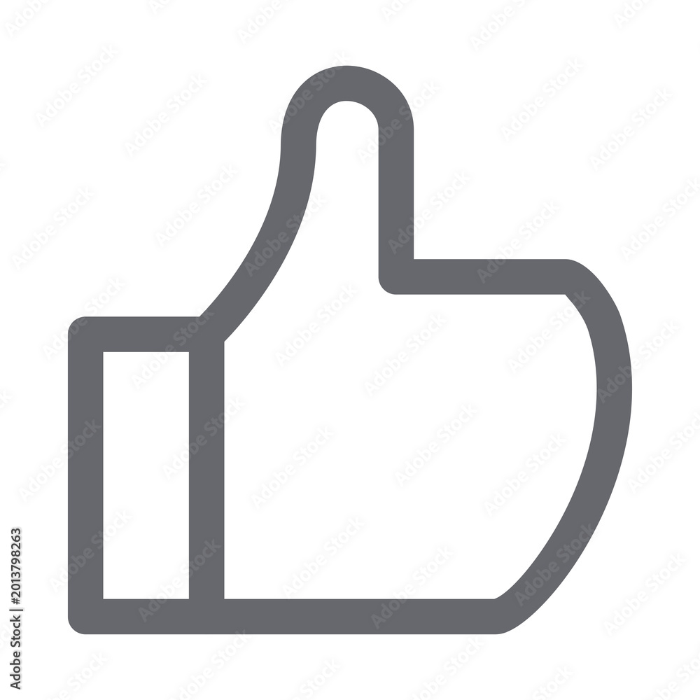 Fototapeta premium social media Like icon