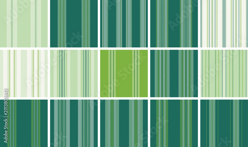 Tableau sur toile Festive striped pattern bundle designed for invitations