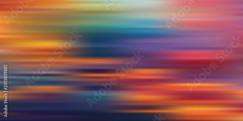 Canvastavla Vibrant Abstract Horizontal Streaks of Color and Light.