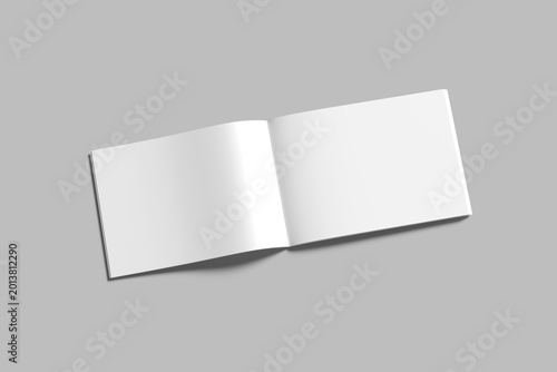 A4 Landscape Magazine Blank Mockup