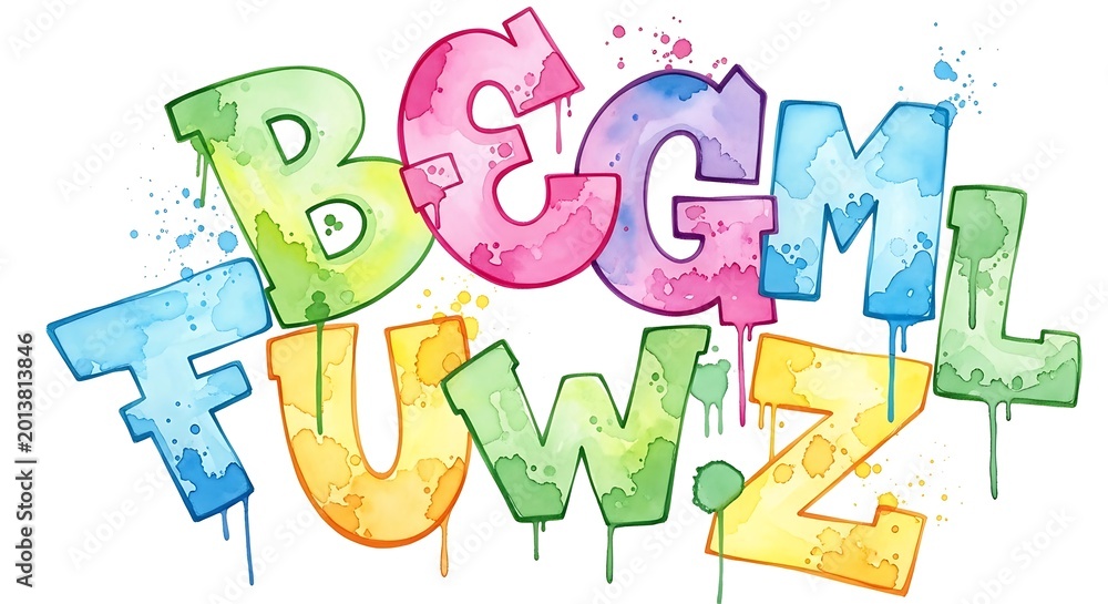 Obraz premium Colorful graffiti lettering