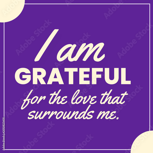 Positive I Am Affirmations for Self‑Talk,  Love and Healthy Relationships Typography Design Poster Template.