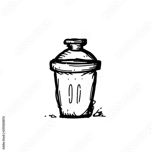 Tableau sur toile No littering sign icon logo design