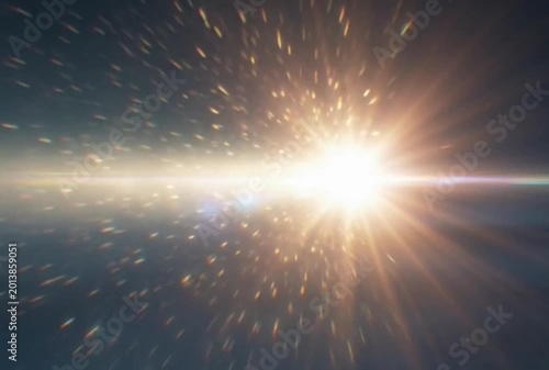 sun with rays of light