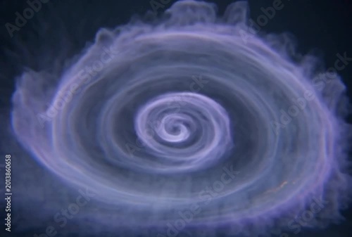 abstract blue background with smoke
