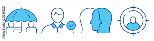 Photos Customer protection and trust concepts represented with icons