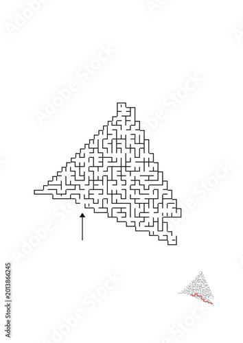 Canvastavla Maze logic game with labyrinths transparent find out quiz finding exit path
