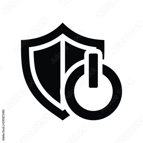 Minimalist Black Film Projector Icon for Cinema and Video Production