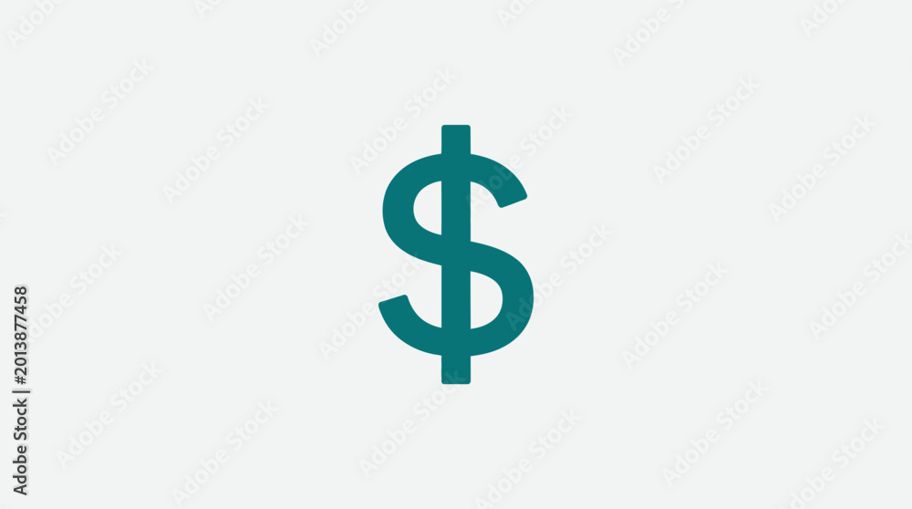 Obraz premium Dollar Sign Currency Symbol Finance.