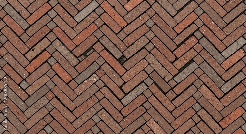 Herringbone Brick Pavement Pattern