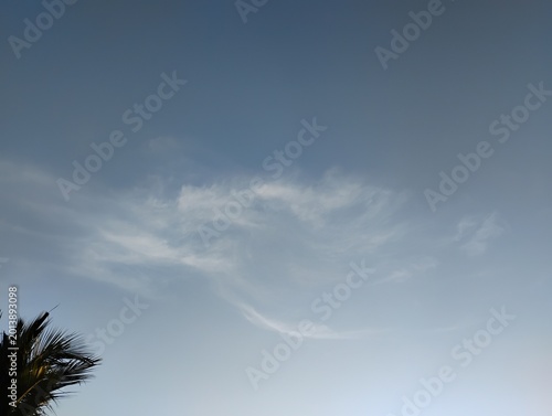 blue sky with clouds