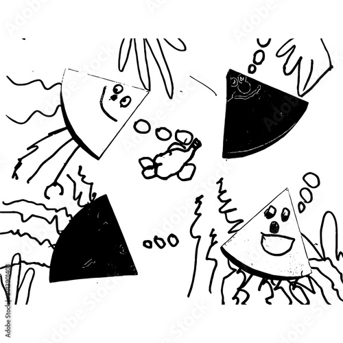 black and white icons