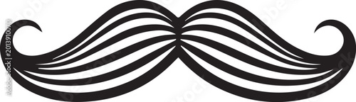 Photos An artistic rendering of a distinctive, well-groomed mustache, a classic symbol of style and masculinity