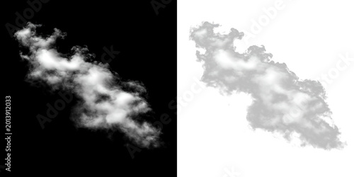 Konstfotografi Cloud appears in the sky during daylight hours with a soft texture and shape in