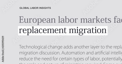 Replacement migration crisis, supplanting of indigenous population, changing news headlines sequence across media, loop footage