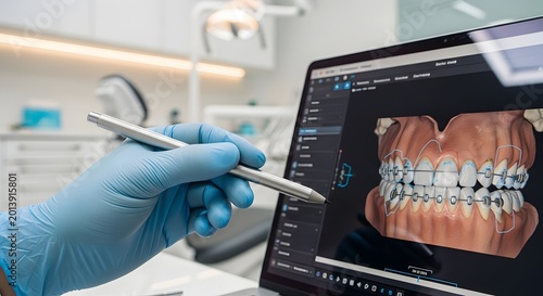 Orthodontic treatment planning visualization using modern dental technology