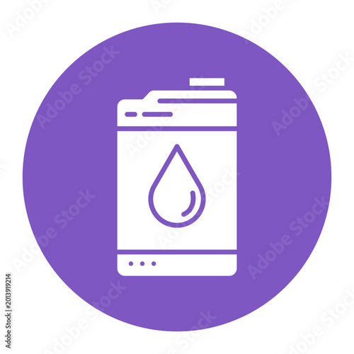 Canvas Print Raw Oil Icon