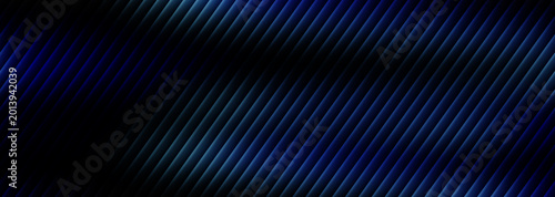 Abstract dark blue background featuring a dynamic pattern of illuminated diagonal lines creating a sense of depth and modern technological texture for digital wallpaper usage