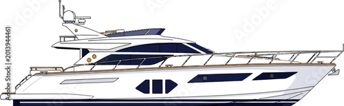 Konstfotografi Large Luxury Yacht Boat Vessel.
