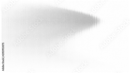 Abstract halftone pattern with angular shape black and white halftone abstract geometric background gradient