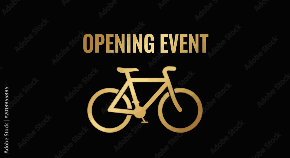 Fototapeta premium Announcing a Premier Cycling Gathering, Introducing a New Event, Bike Ride Celebration Ahead