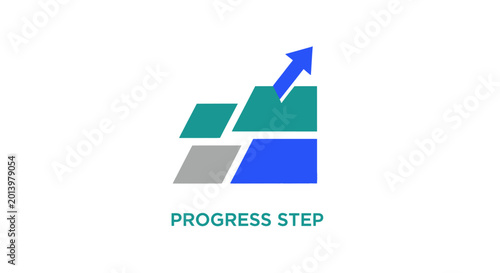 Free Download Visual representation of progression with an ascending arrow and steps, illustrating growth. - GFXLoad