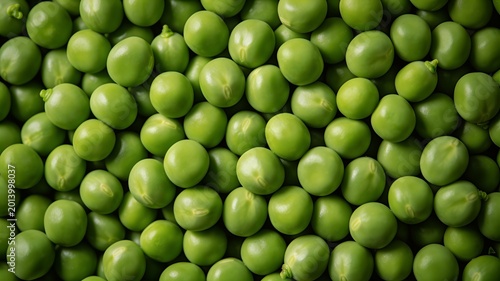High Resolution Macro Background of Fresh Organic Green Peas Clustered Together