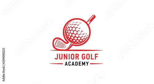 Distinctive Golf Club Emblem Suitable for Youth Programs, Ideal for Marketing Materials Illustration
