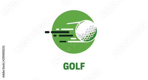 Dynamic Golf Ball Graphics Representing Speed And Precision For Sporting Projects and Branding