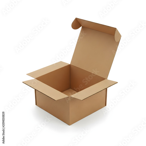 open cardboard box