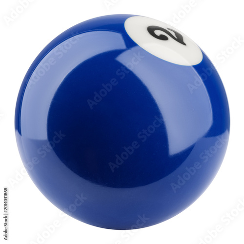 Billiard ball, pool, snooker, isolated, full depth of field