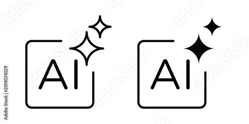 Generative Ai icon for ui design. Vector Eps10 Free Download Generative Ai icon for ui design. Vector Eps10 - GFXLoad