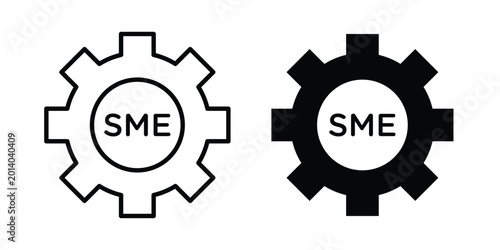 Schilderij op canvas SME icon for ui design. Vector Eps10